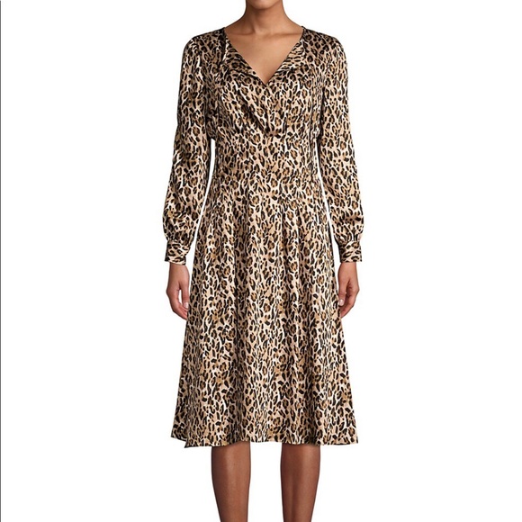 Brand New! Donna Karan Leopard Print Dress Size 8 - Picture 5 of 13